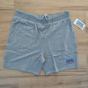 New Bike Athletic French Terry Sweat Shorts Gray XL Retro Athletic Gym Lounge